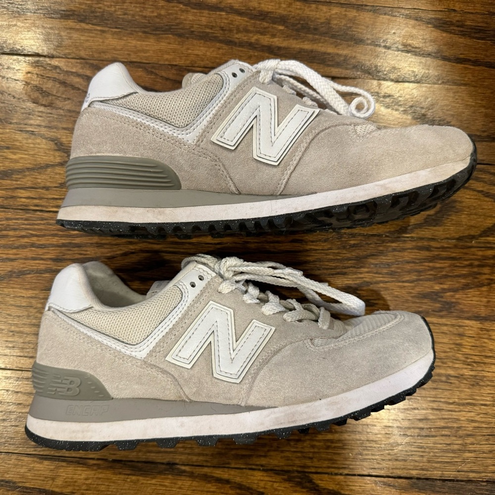 New Balance Classic 574 grey white 7.5